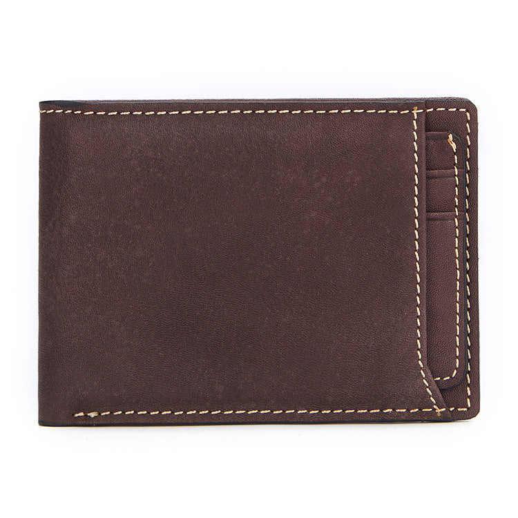 New Casual European And American Men's Leather Wallet