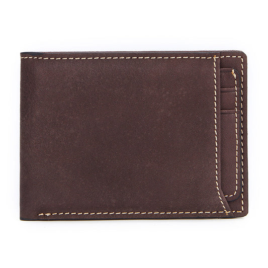 New Casual European And American Men's Leather Wallet