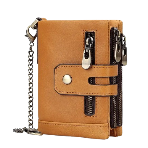 Premium Genuine Leather Slim Bi-fold Wallet for Men